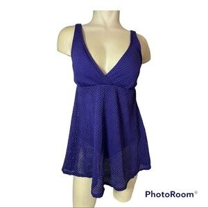 NWT Croft & Barrow Women's One Piece Purple Swim Suit Size 12